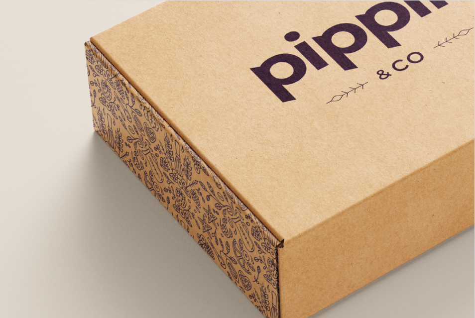 Pippin & Co packaging box side